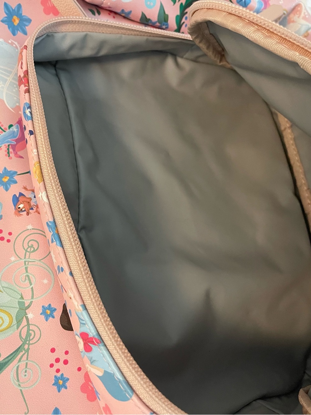 Petunia Pickle Bottom Pink Cinderella Pattern Kids Backpack - Picture 6 of 9